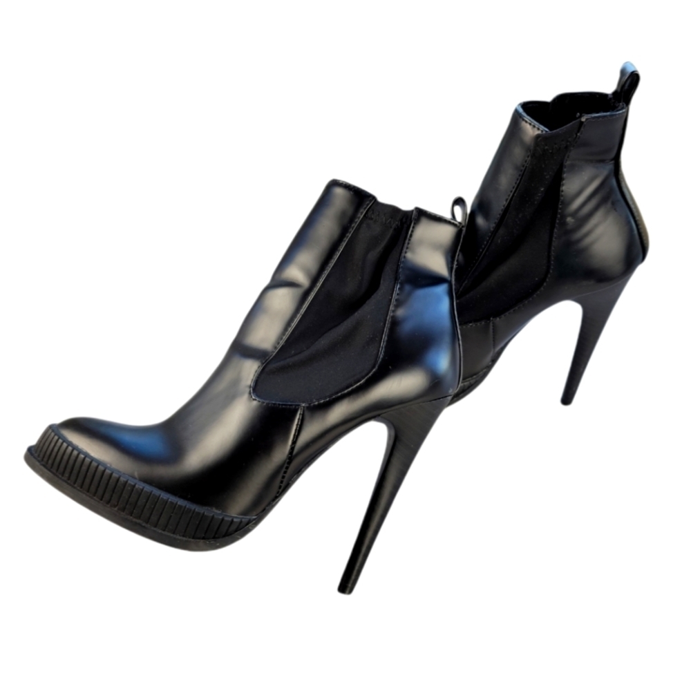 ZARA Traffaluc stiletto platform pull-on Ankle‎ Boot